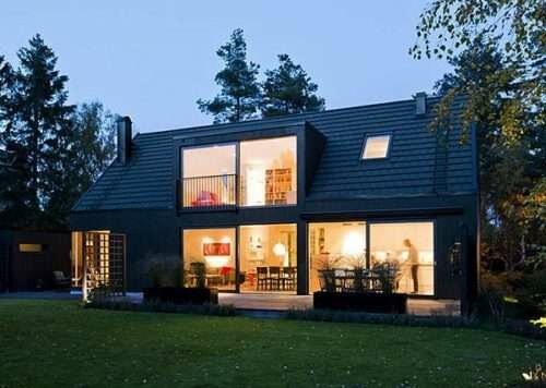 Открытый летний домик в Швеции