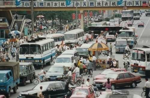 Пробки на дорогах Китая